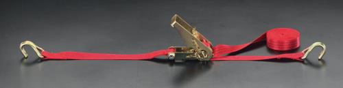 ESCO（エスコ） 25mmx5.0m/ 200kg ベルト荷締機(ﾗﾁｪｯﾄ式) EA982B-1