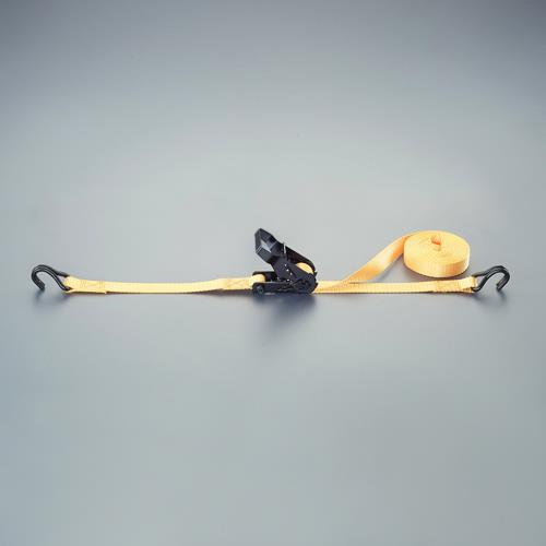 ESCO（エスコ） 25mmx5.0m/ 330kg ベルト荷締機(ﾗﾁｪｯﾄ式/橙 EA982B-24