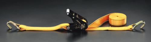 ESCO（エスコ） 38mmx5.3m/ 660kg ベルト荷締機(ﾗﾁｪｯﾄ式) EA982B-2