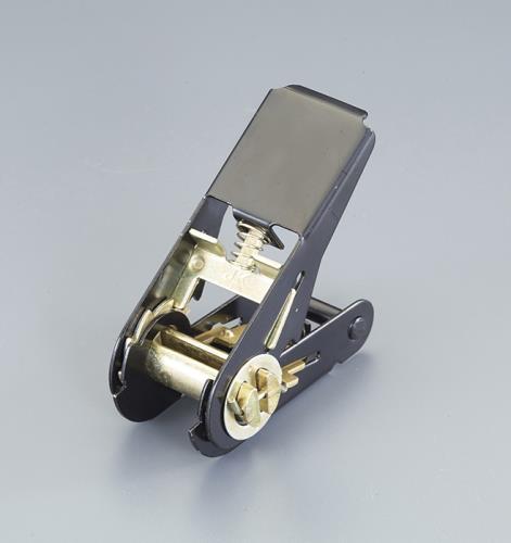 ESCO（エスコ） 25mm/ 230kg バックル(ﾗﾁｪｯﾄ式/ｽﾁｰﾙ黒ﾒｯｷ) EA982B-501