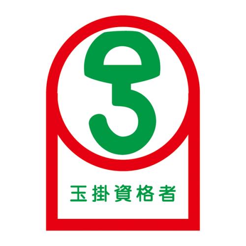 ESCO（エスコ） 35x25mm ﾍﾙﾒｯﾄｽﾃｯｶｰ(玉掛資格者/10枚) EA983AN-25B