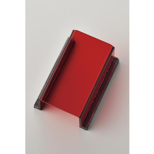 ESCO（エスコ） 80x 40x 30mm ｽｲｯﾁｶﾊﾞｰ標識(無地･透明赤) EA983E-8