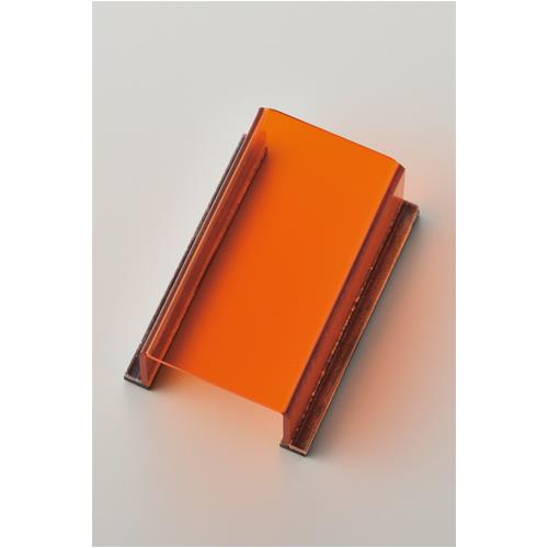 ESCO（エスコ） 80x 40x 30mm ｽｲｯﾁｶﾊﾞｰ標識(無地･透明橙) EA983E-9