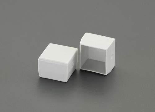 ESCO（エスコ） 20x 20mm 角型保護キャップ(ｼﾙﾊﾞｰ/2個) EA983FP-42