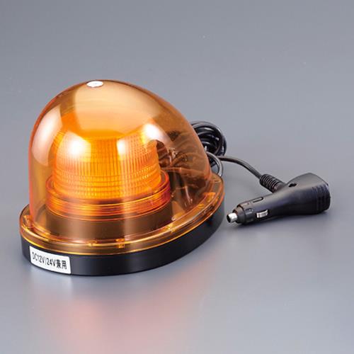 ESCO（エスコ） [DC12V/24V] LED回転･点滅灯(ﾓｰﾀｰﾚｽ/黄色) EA983FS-66