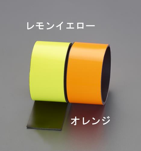 ESCO（エスコ） 100x1000mm 蛍光マグネットシート(ﾚﾓﾝｲｴﾛｰ) EA983GB-146