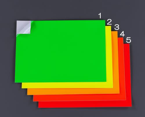 ESCO（エスコ） 297x210mm 蛍光粘着シート(ﾚﾓﾝｲｴﾛｰ) EA983GG-2
