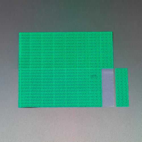 ESCO（エスコ） 25x100mm ハイレベル反射シート(16ﾋﾟｰｽ/緑 EA983GR-51