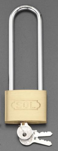 ESCO（エスコ） 30mm シリンダー錠(ｽﾃﾝﾚｽ製ﾂﾙ 30mm吊長) EA983TC-61