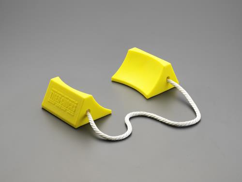 ESCO（エスコ） 140x114x 70mm ホイールﾁｮｰｸ(ｳﾚﾀﾝ製/1組) EA984SB-1