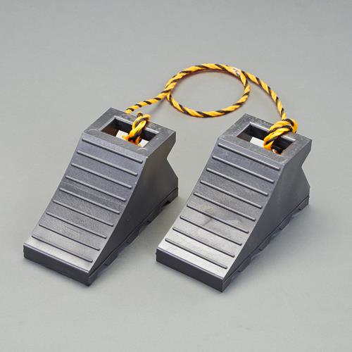 ESCO（エスコ） 110x235x125mm ﾀｲﾔｽﾄｯﾊﾟｰ(黒/ﾋﾓ付/1組) EA984VA-81