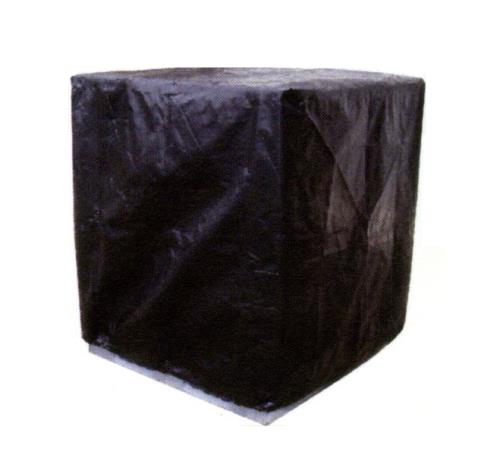 ESCO（エスコ） 1200x1200x1300mm ﾊﾟﾚｯﾄｶﾊﾞｰ(ﾌｧｽﾅｰ式/黒) EA985PK-12A