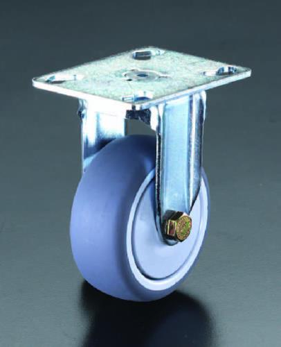 ESCO（エスコ） 100mm キャスター(固定金具・ﾎｲｰﾙｶﾊﾞｰ付) EA986GP-100