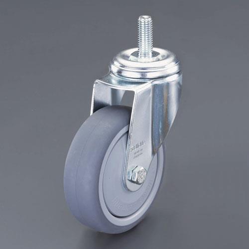 ESCO（エスコ） 125mm/M12 キャスター(自在金具･ねじ式) EA986GQ-24