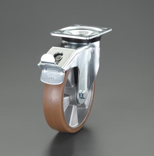 ESCO（エスコ） 125mm キャスター(自在金具/ﾌﾞﾚｰｷ付) EA986KH-62