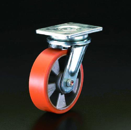 ESCO（エスコ） 200mm キャスター(自在金具) EA986KJ-200