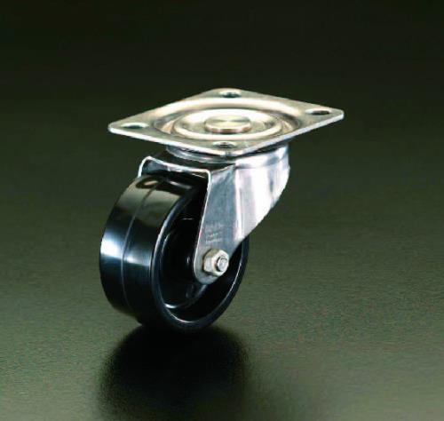ESCO（エスコ） 125mm キャスター(自在金具・ｽﾃﾝﾚｽ製) EA986LK-125