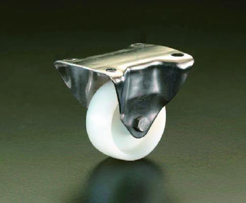 ESCO（エスコ） 125mm キャスター(固定金具・ｽﾃﾝﾚｽ製) EA986LL-125