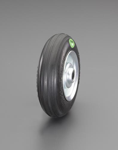 ESCO（エスコ） 250x60mm 車輪(ｿﾌﾄﾗﾊﾞｰﾀｲﾔ/ｽﾁｰﾙﾘﾑ) EA986MG-14