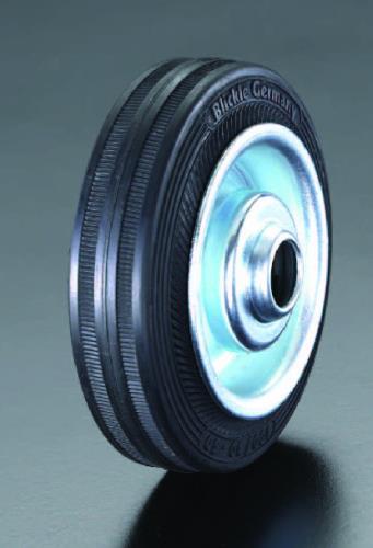 ESCO（エスコ） 250x60mm 車輪(ﾗﾊﾞｰﾀｲﾔ･ｽﾁｰﾙﾘﾑ) EA986MG-7