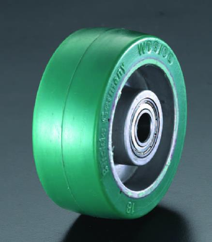 ESCO（エスコ） 250x50mm 車輪(ﾎﾟﾘｳﾚﾀﾝﾀｲﾔ･ｱﾙﾐﾘﾑ･ﾍﾞｱﾘﾝｸﾞ) EA986MN-250