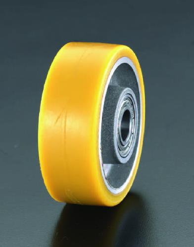 ESCO(エスコ) 100x40mm 車輪(ポイウレタンタイヤ・アルミリム・ベアリング) EA986MP-100