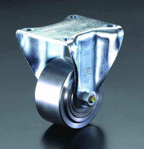 ESCO（エスコ） 100mm キャスター(固定金具・ｽﾃｨｰﾙ車輪) EA986NM-100