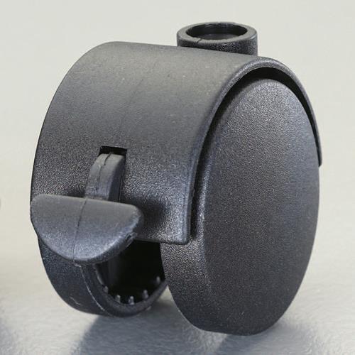 ESCO（エスコ） 40mm キャスター(ﾂｲﾝﾎｲｰﾙ・ﾌﾞﾚｰｷ付/4個) EA986PC-140B