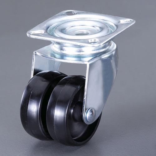 ESCO（エスコ） 50mm キャスター(自在金具付・ﾂｲﾝﾎｲｰﾙ) EA986PE-1