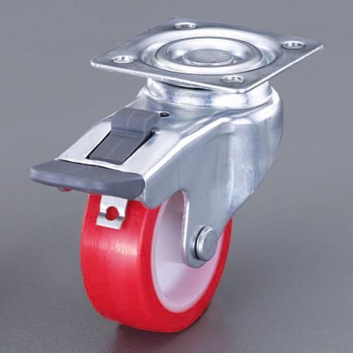 ESCO（エスコ） 50mm キャスター(自在金具・ﾌﾞﾚｰｷ付) EA986PE-7