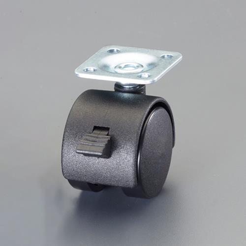 ユーエイキャスター 40mm キャスター(自在金具付･ﾌﾞﾚｰｷ付) PT-40GS