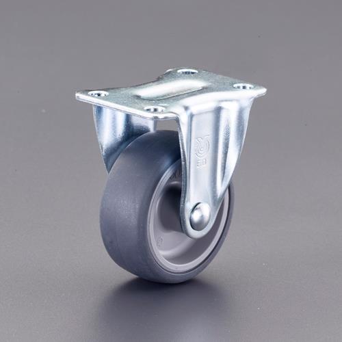 ユーエイキャスター 65mm キャスター(固定金具･ｴﾗｽﾄﾏｰ車輪) GR-65EL