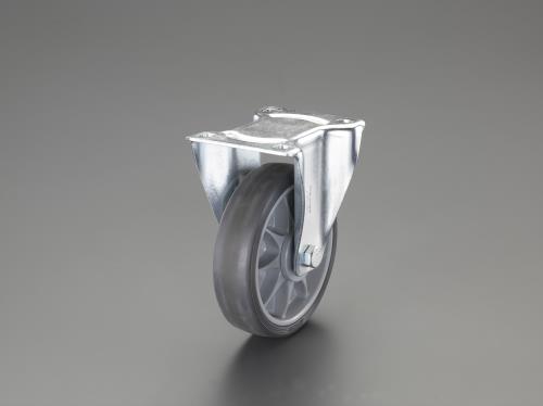 ESCO（エスコ） 200mm キャスター(固定金具・ﾎｲｰﾙｶﾊﾞｰ付) EA986PG-200