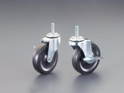 ESCO（エスコ） 100mm/ W3/8'ｷｬｽﾀｰ(自在ｽﾄｯﾊﾟｰ付/2個) EA986PH-100