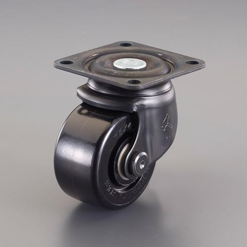 ESCO（エスコ） 75mm キャスター(自在金具付・低床重荷重) 540S-NRB75