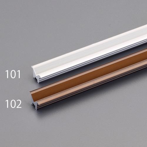 ESCO（エスコ） 15x1800mm 戸車用レール(V型/ｱﾙﾐ製/ﾌﾞﾛﾝｽﾞ) EA986RH-102