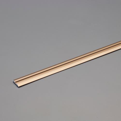 ESCO（エスコ） 20x2m 吊戸ﾌﾚ止めｶﾞｲﾄﾞﾚｰﾙ(ｱﾙﾐ製/ﾌﾞﾛﾝｽﾞ) EA986RH-111