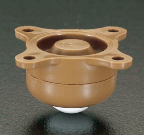 ESCO（エスコ） 53.0x34.5mm ボールキャスター(ﾌﾟﾗｽﾃｨｯｸ製) EA986S-2