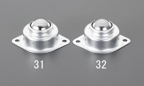 ESCO（エスコ） 69x31mm [ｽﾁｰﾙ製]ボールキャスター EA986S-32