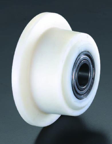 ESCO（エスコ） 75x 30mm 車輪(Bﾍﾞｱﾘﾝｸﾞ･ﾎﾟﾘｱﾐﾄﾞ製･ﾚｰﾙ用) EA986SG-75