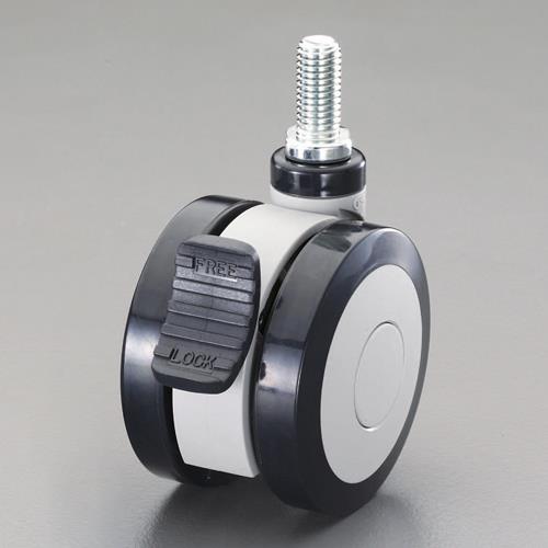 東信製作所（トーシン） 75mm キャスター(ﾂｲﾝﾎｲｰﾙ･ﾌﾞﾚｰｷ付) TSW75-B