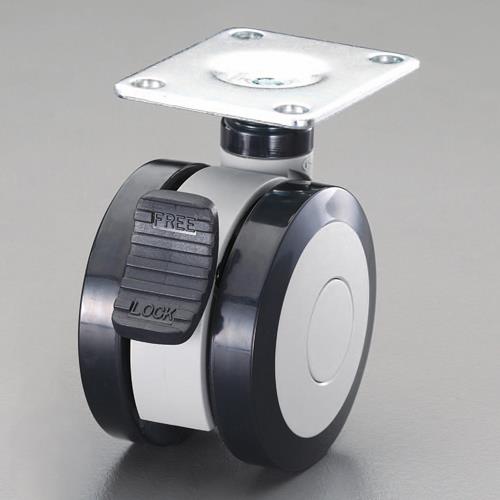 東信製作所（トーシン） 75mm キャスター(ﾂｲﾝﾎｲｰﾙ･ﾌﾞﾚｰｷ付) TSW75-P