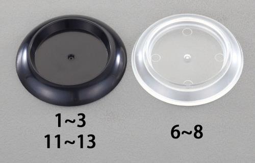 東信製作所(トーシン) 60.0mm キャスター用受け皿(スケルトン/4個) EA986TS-6