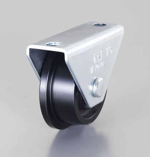 ESCO（エスコ） 75mm/ 650kg 戸車(ﾚｰﾙ用・重量用) EA986VD-75