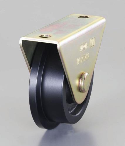 ESCO（エスコ） 75mm/ 650kg 戸車(ﾚｰﾙ用・重量用) EA986VH-75