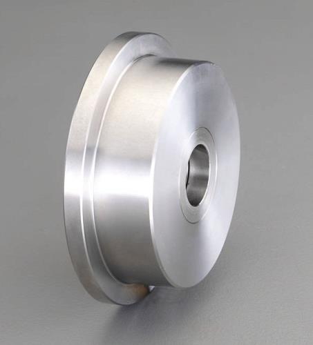 ESCO（エスコ） 100mm 戸車車輪(ﾚｰﾙ型･重量用･ｽﾃﾝﾚｽ製) EA986VN-300