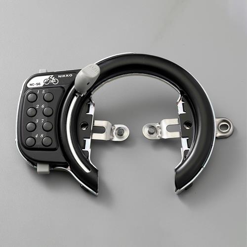 ESCO（エスコ） サークル錠(自転車用/ﾎﾞﾀﾝ式/ﾌﾞﾗｯｸ) EA986YE-44