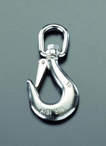 ESCO（エスコ） 649kg スイベルアイフック(ｽﾃﾝﾚｽ製) EA987G-2