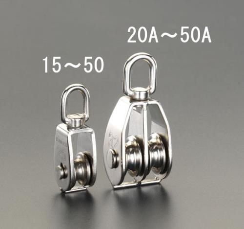 スリーエッチ 15mm 滑車(ステンレス製/1車) 15×1MS
