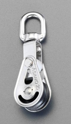 ESCO(エスコ) 40mm スイベル式ミニブロック(ステンレス製) EA987S-14